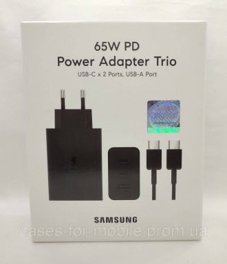 Оригинальное зарядное устройство Samsung 65W + кабель Type-C to Type-C. PD 65W+2. . фото 8