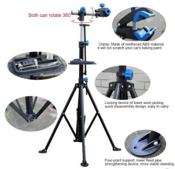 Стальная телескопическая стойка для ремонта велосипеда, складная подставка для р. . фото 6