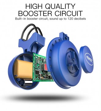 Звонок электронный:
Мощность сигнала: 120дб
Материал: пластик.
Батарея: встроенн. . фото 4