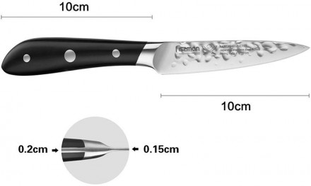 Ніж овочевий Fissman Hattori, довжина леза 10см, довжина ручки 10см. Овочевий ні. . фото 3