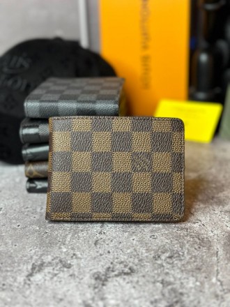 
 
 Кожаный кошелек Louis Vuitton Damier Ebene
Материал: Натуральная кожа
Размер. . фото 2