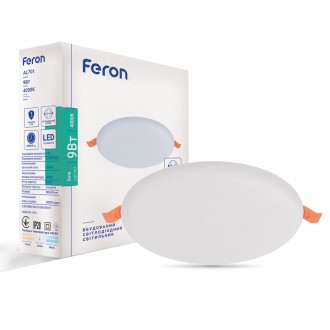 Встраиваемый светодиодный светильник Feron AL701 9W. Киев. фото 1 Встраиваемый светодиодный светильник Feron AL701 9W. Киев. фото 1