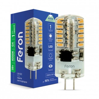 Светодиодная лампа Feron LB-522 3W 230V G4 4000K. Киев. фото 1 Светодиодная лампа Feron LB-522 3W 230V G4 4000K. Киев. фото 1
