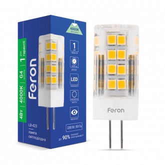 Светодиодная лампа Feron LB-423 4W 230V G4 4000K. Киев. фото 1 Светодиодная лампа Feron LB-423 4W 230V G4 4000K. Киев. фото 1