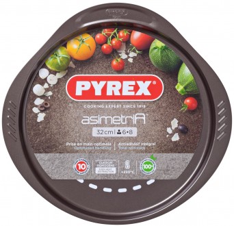 Краткое описание:
Форма для піци PYREX ASIMETRIA, 32 смФорма кругла. Розмір: 37x. . фото 2