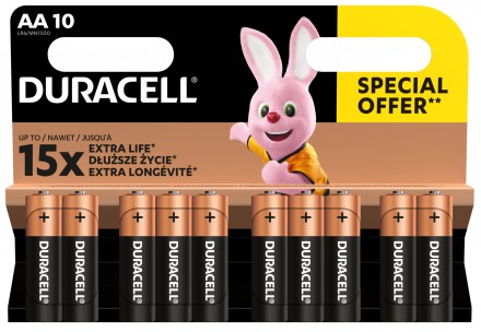 Батарейка Duracell LR06 MN1500 уп. 1x10 шт.. Київ. фото 1 Батарейка Duracell LR06 MN1500 уп. 1x10 шт.. Київ. фото 1
