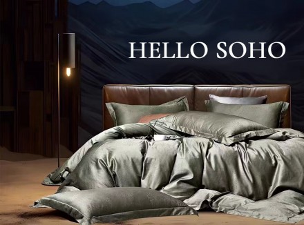 Комплект постільної білизни Soho Євро Boutique 200х230 см Сircle Olive. Київ. фото 1 Комплект постільної білизни Soho Євро Boutique 200х230 см Сircle Olive. Київ. фото 1