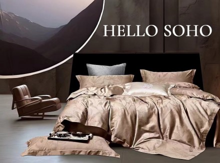 Комплект постільної білизни Soho Євро Boutique 200х230 см Bouquet Latte. Київ. фото 1 Комплект постільної білизни Soho Євро Boutique 200х230 см Bouquet Latte. Київ. фото 1