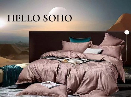 Комплект постільної білизни Soho Євро Boutique 200х230 см Venzel Rosy. Київ. фото 1 Комплект постільної білизни Soho Євро Boutique 200х230 см Venzel Rosy. Київ. фото 1