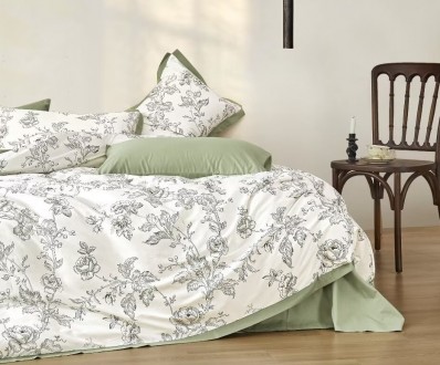 Комплект постільної білизни Soho Євро Elle 200х230 см Sintra Olive. Київ. фото 1 Комплект постільної білизни Soho Євро Elle 200х230 см Sintra Olive. Київ. фото 1