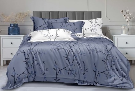 Комплект постільної білизни Soho Євро Lounge 200х230 см Eleganze Blue. Київ. фото 1 Комплект постільної білизни Soho Євро Lounge 200х230 см Eleganze Blue. Київ. фото 1