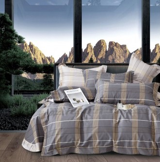 Комплект постільної білизни Soho Євро Studio 200х230 см Square Beige. Київ. фото 1 Комплект постільної білизни Soho Євро Studio 200х230 см Square Beige. Київ. фото 1