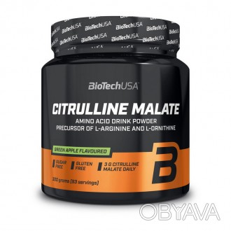 BioTech Citrulline Malate – 100% чистая порошкообразная аминокислота L-цитруллин. . фото 1