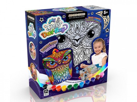 Набор креативного творчества "My Color Owl-Bag" COWL-01-01U рюкзак-раскраска. Рогатин. фото 1 Набор креативного творчества "My Color Owl-Bag" COWL-01-01U рюкзак-раскраска. Рогатин. фото 1