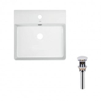 Комплект Qtap Nando LT: Раковина подвесная прямоугольная 500х420х120 мм White + . Рогатин. фото 1 Комплект Qtap Nando LT: Раковина подвесная прямоугольная 500х420х120 мм White + . Рогатин. фото 1