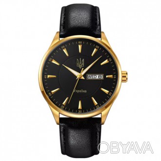 Годинник наручний 5702/2075GDBK SKMEI, GOLD-BLACK, UKRAINE. . фото 1