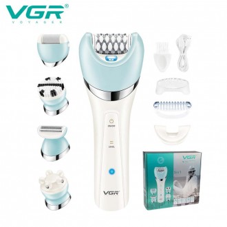 Епілятор VGR 5 в 1 V-703, 8 насадок, IPX7. Київ. фото 1 Епілятор VGR 5 в 1 V-703, 8 насадок, IPX7. Київ. фото 1