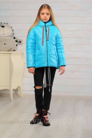 Очень модная, детская куртка для девочки, демисезон. Материал: плащевка "Глория". . фото 2