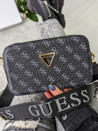 Сумка Guess кросс-боді міні лого чорний. Київ. фото 1 Сумка Guess кросс-боді міні лого чорний. Київ. фото 1