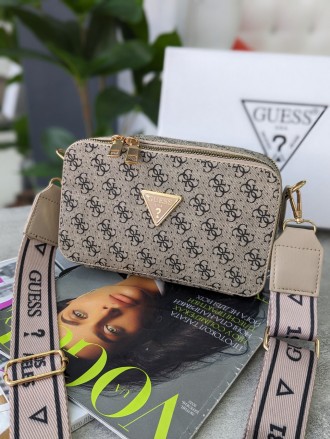 Сумка Guess кросс-боді міні лого пісочний. Київ. фото 1 Сумка Guess кросс-боді міні лого пісочний. Київ. фото 1