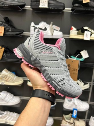 Кросівки Adidas Marathon Grey Pink. Київ. фото 1