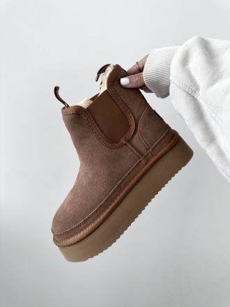 Зимние ботинки UGG CHELSEA PLATFORM GINGER. Киев. фото 1 Зимние ботинки UGG CHELSEA PLATFORM GINGER. Киев. фото 1