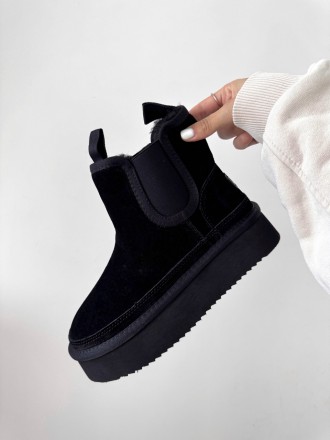 Зимние ботинки UGG CHELSEA PLATFORM BLACK 38. Киев. фото 1 Зимние ботинки UGG CHELSEA PLATFORM BLACK 38. Киев. фото 1