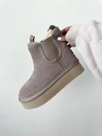 Зимние ботинки UGG CHELSEA PLATFORM CREAM. Киев. фото 1 Зимние ботинки UGG CHELSEA PLATFORM CREAM. Киев. фото 1