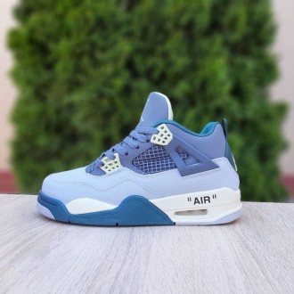 Мужские кроссовки Nike Air Jordan 4 Сірі з зеленим 42. Київ. фото 1 Мужские кроссовки Nike Air Jordan 4 Сірі з зеленим 42. Київ. фото 1