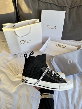 Кросівки Dior Sneakers High Black Premium. Київ. фото 1 Кросівки Dior Sneakers High Black Premium. Київ. фото 1