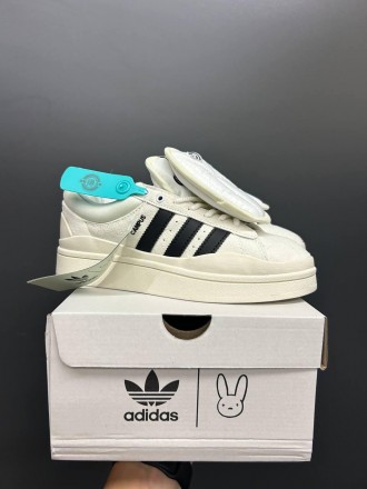 Кроссовки Adidas Campus x Bad Bunny White/Black QR сканується. Киев. фото 1 Кроссовки Adidas Campus x Bad Bunny White/Black QR сканується. Киев. фото 1