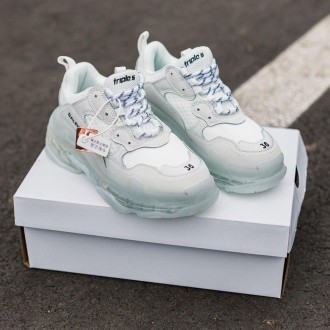 Кросівки Balenciaga Triple S Clear Sole White. Київ. фото 1 Кросівки Balenciaga Triple S Clear Sole White. Київ. фото 1