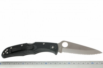 Нож Spyderco Endura, FRN черный, серрейтор
Артикул: C10SBK Нож Spyderco Endura, . . фото 6