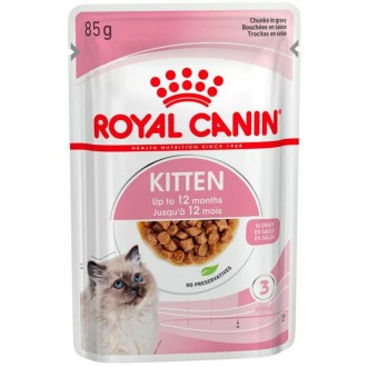 Вологий корм для котів Royal Canin Kitten Gravy
Повнораціонний збалансований вол. . фото 2