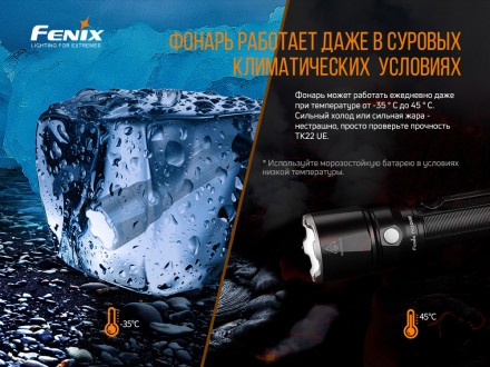 
	
	
 Ліхтар Fenix TK22UE (1600 lm, 21700/18650)
	
	
 ANSI
	
	
 Турбо
	
	
 Макси. . фото 4