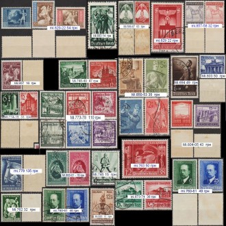 Поштові марки Рейху періоду 1933-45 _набір 6. Ровно. фото 1 Поштові марки Рейху періоду 1933-45 _набір 6. Ровно. фото 1