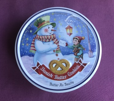 Коробка Лист Сніговику від печива Danish Butter Cookies. Метал.
Розмір коробки:. . фото 2