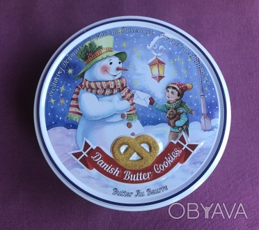 Коробка Лист Сніговику від печива Danish Butter Cookies. Метал.
Розмір коробки:. . фото 1