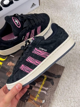 Кросівки Adidas Campus BLACK / PINK ZEBRA. Київ. фото 1 Кросівки Adidas Campus BLACK / PINK ZEBRA. Київ. фото 1