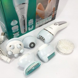 Бездротовий водостійкий жіночий епілятор для обличчя та тіла 6в1 з USB. . фото 12 У цьому наборі є все, щоб ваша шкіра була м’якою та шовковистою. Потужний . . фото 12