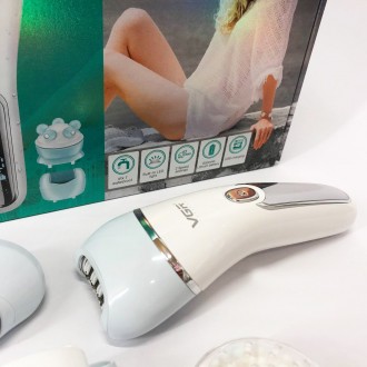 Бездротовий водостійкий жіночий епілятор для обличчя та тіла 6в1 з USB. . фото 11 У цьому наборі є все, щоб ваша шкіра була м’якою та шовковистою. Потужний . . фото 11
