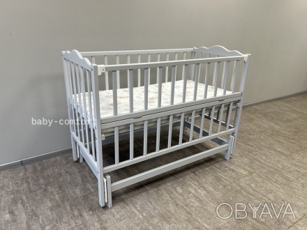 Кровать детская Baby Comfort Малюк с маятником серый