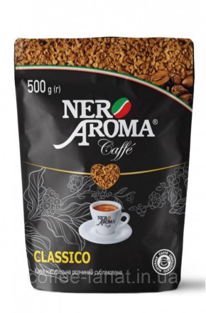  
Розчинна кава Nero Aroma Caffe Classico 500 г - натуральна розчинна кава Nero . . фото 3