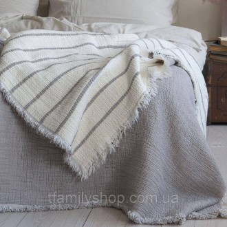 Муслінове покривало 230x250 LA MODNO SMOKEY TAUPE (200380). . фото 4 Муслінове покривало La Modno Magic Smokey Taupe
Склад 100% бавовна (5 шарів мусл. . фото 4
