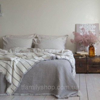 Муслінове покривало 170x230 LA MODNO MAGIC SMOKEY TAUPE (200379). Київ. фото 1 Муслінове покривало 170x230 LA MODNO MAGIC SMOKEY TAUPE (200379). Київ. фото 1