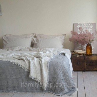 Муслінове покривало 170x220 LA MODNO FANCY GRAY (200383). Київ. фото 1 Муслінове покривало 170x220 LA MODNO FANCY GRAY (200383). Київ. фото 1