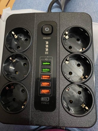 Сетевой удленитель на 6 розеток + USB до 3000 вАтт. Cетевой фильтр удлинитель
Ра. . фото 7