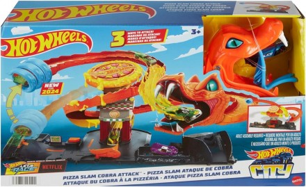 Ігровий набір Hot Wheels Pizza Slam Cobra Attack Атака Кобри
 
Hot Wheels Pizza . . фото 2