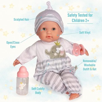 М'яка лялька-немовля JC Toys Berenguer Boutique Soft Body Baby Doll
 
Зустрічайт. . фото 6