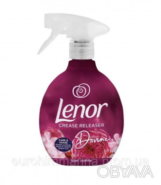 
Опис
 Спрей для розгладження складок на одязі Lenor Crease Releaser Ruby Jasmin. . фото 1